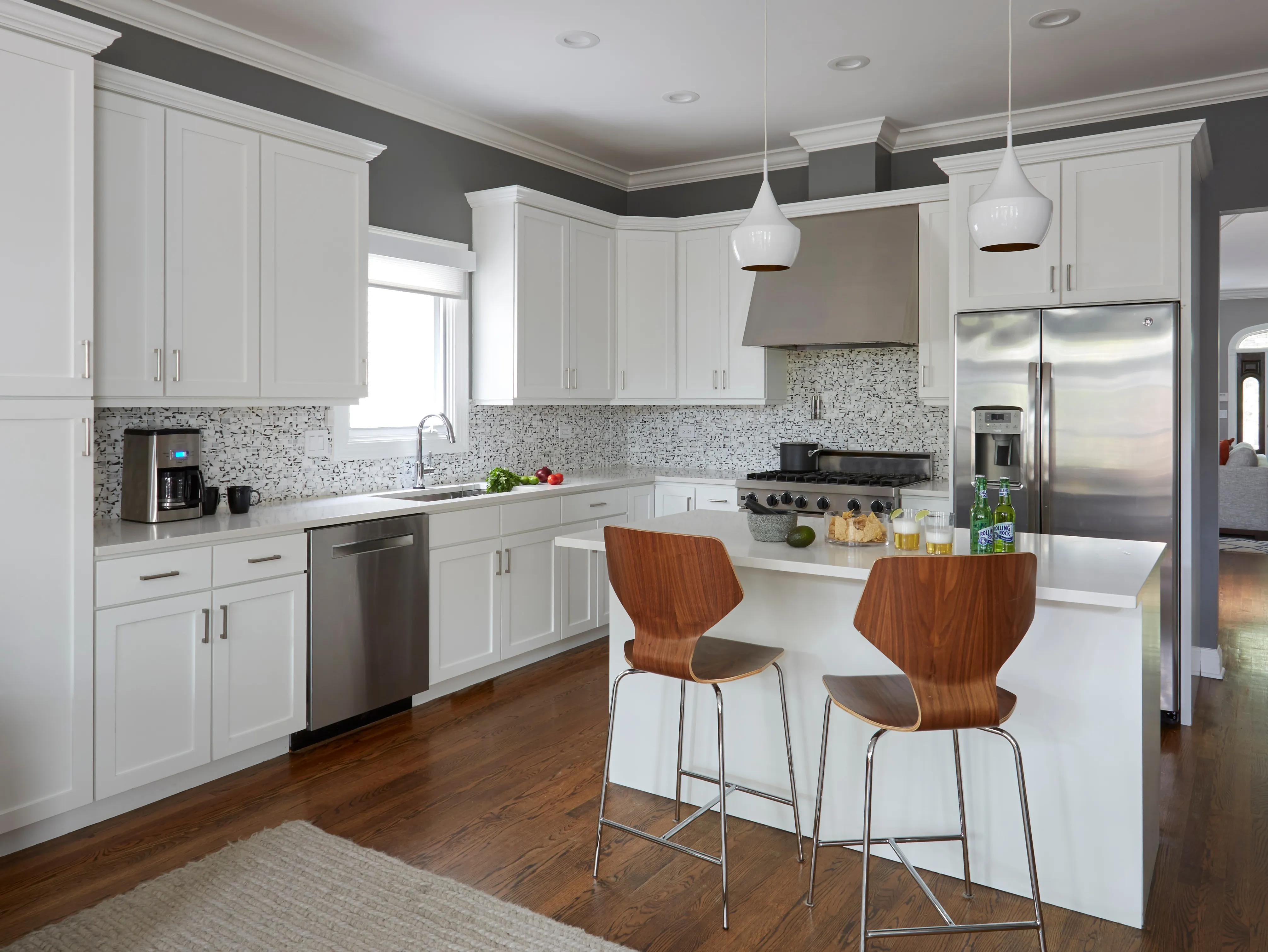 modern kitchen interior design with sleek cabinets